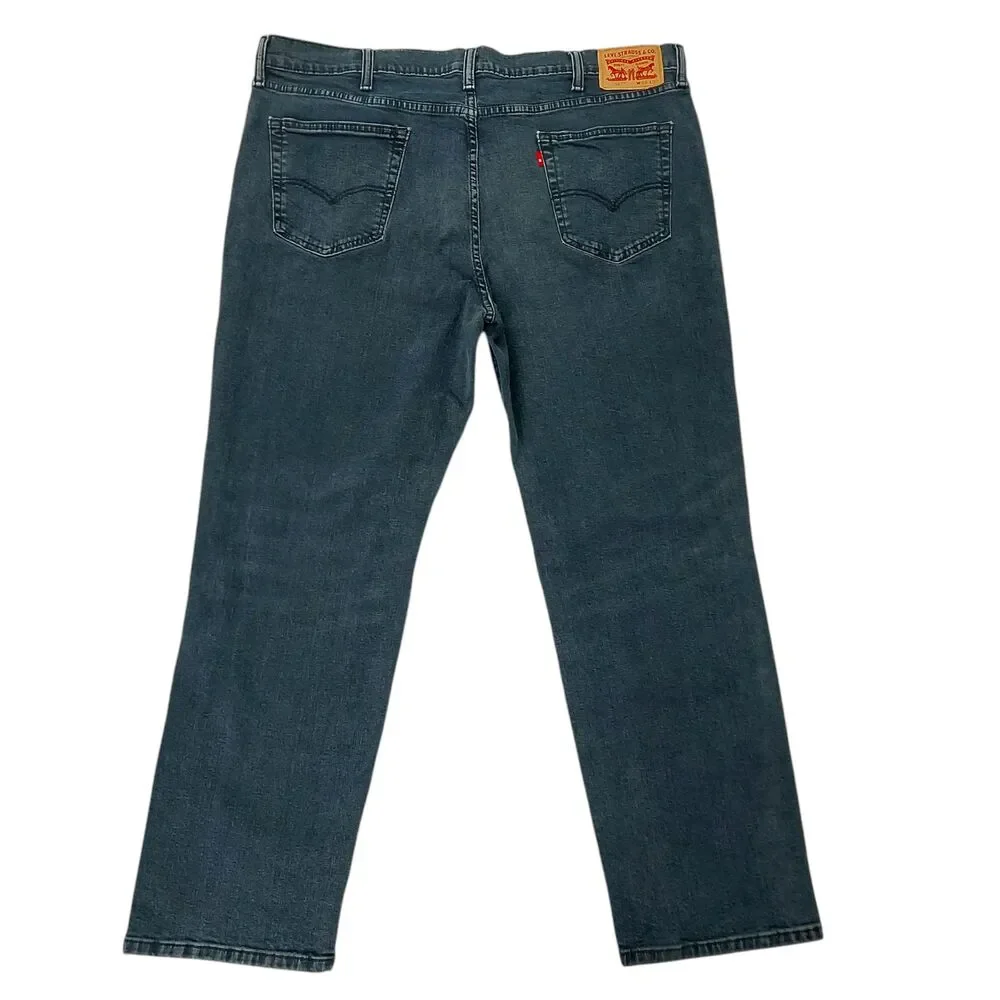 Levi's 541 Jeans Mens 42x31 Blue Straight Leg Stretch Work Comfort Durable Denim